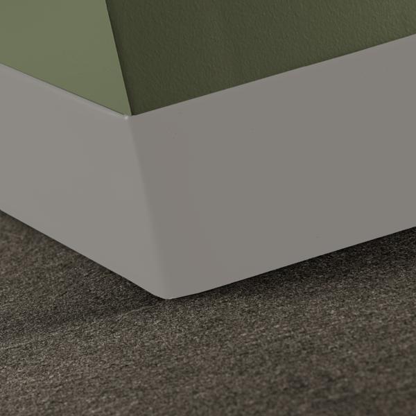 Rubber Wall Base Duracove Thermoplastic Rubber 1/8" (Type TP) TOE Duracove #55 Silver Grey - 1/8" (3 mm) x 4-1/2" x 120'