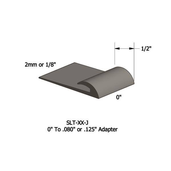 Vinyle Slim Line Transitions #283 Toast 1/16" ou 1/8" material to subfloor 1/2" x 12'