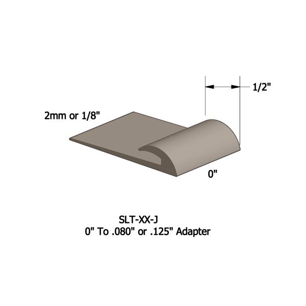 Vinyl Slim Line Transitions #49 Beige 1/16" or 1/8" material to subfloor 1/2" x 12'