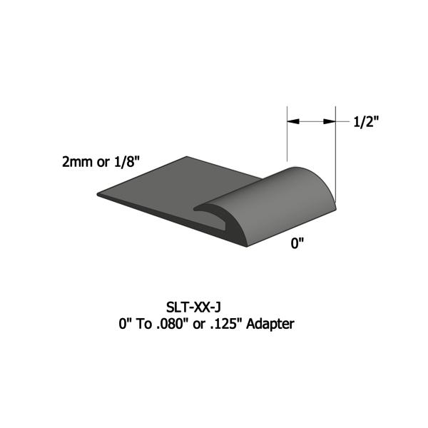 Vinyle Slim Line Transitions #TA4 Gateway 1/16" ou 1/8" material to subfloor 1/2" x 12'