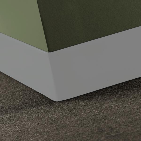 Traditional Vinyl #TA5 Colonial Grey sans pied base murale 4" x 120' - 1/8"