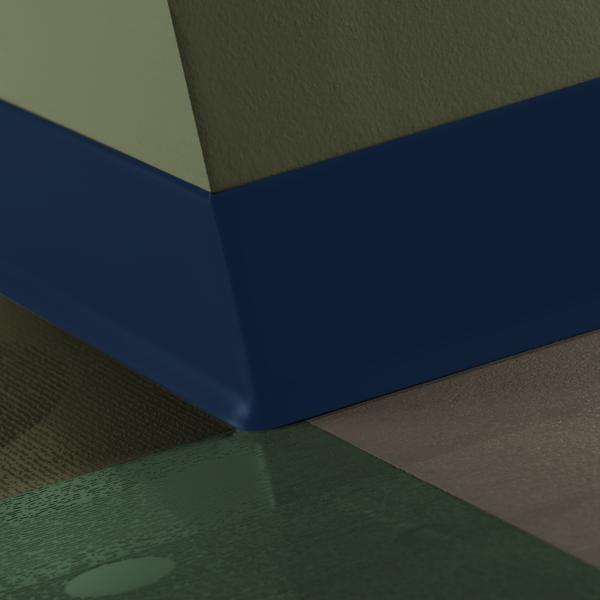 Traditional Vinyl #TH2 Blue Intensity Wallbase 4" x 120' - 1/8"