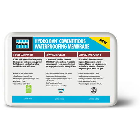 Hydro Ban Membrane d'étanchéité à base de ciment 30 lb