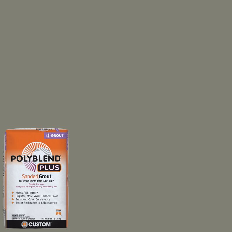 Custom Building Products Polyblend Plus #09 Natural Gray 25 lb. Sanded Grout