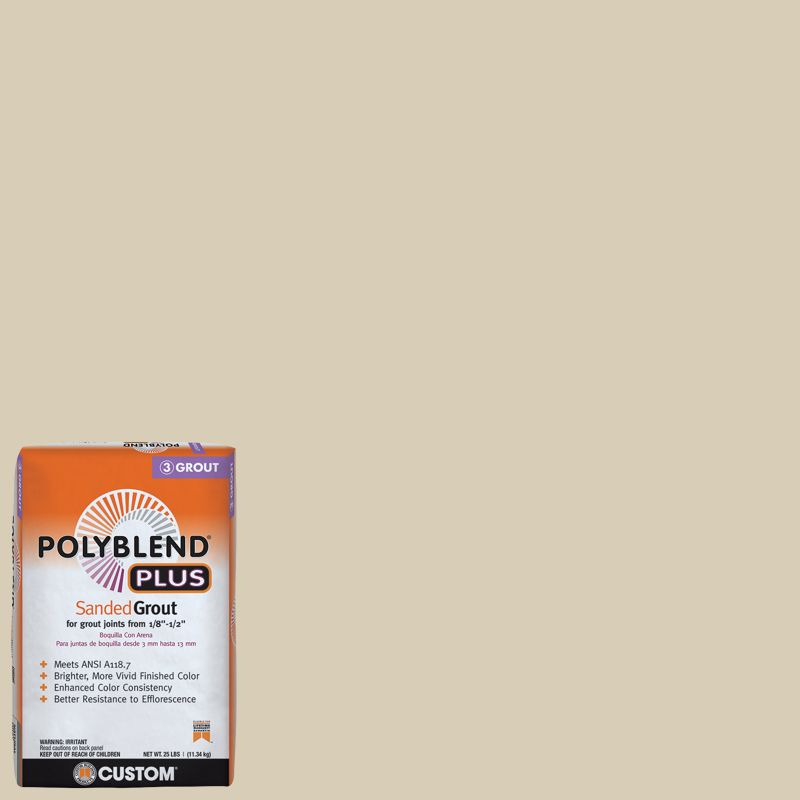 Custom Building Products Polyblend Plus #10 Antique White 25 lb. Sanded Grout
