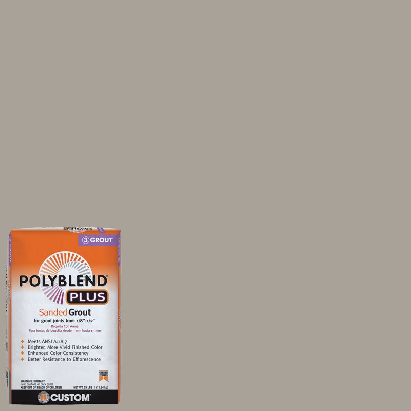 Custom Building Products Polyblend Plus #543 Driftwood 25 lb. Sanded Grout