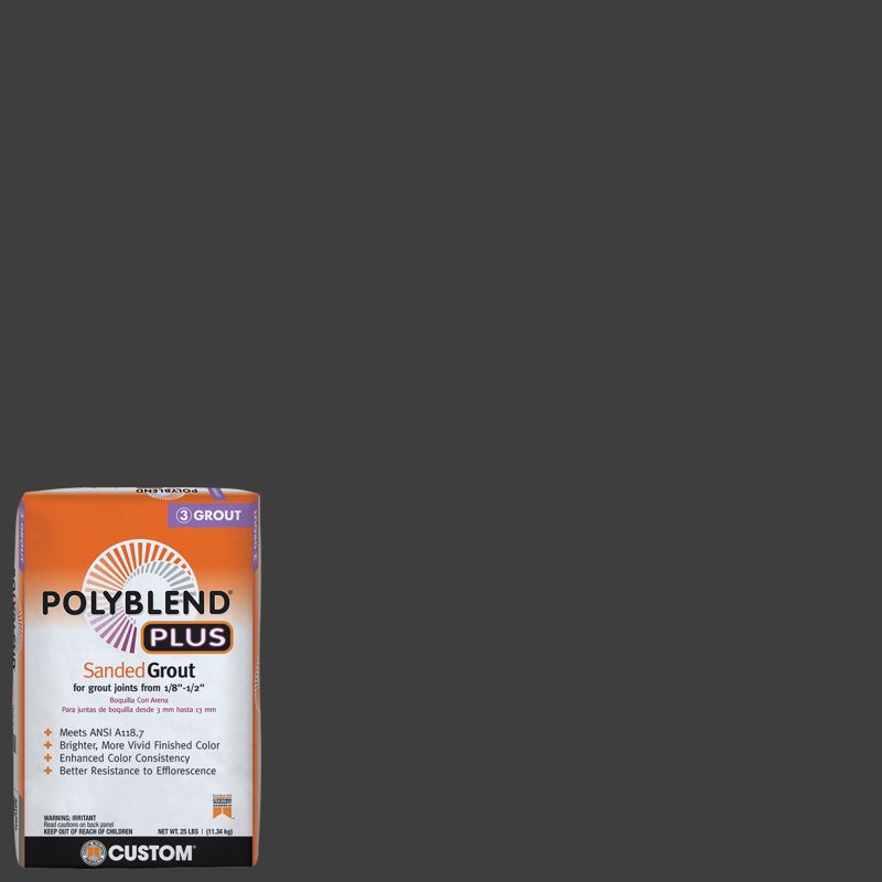Custom Building Products Polyblend Plus #647 Brown Velvet 25 lb. Sanded Grout