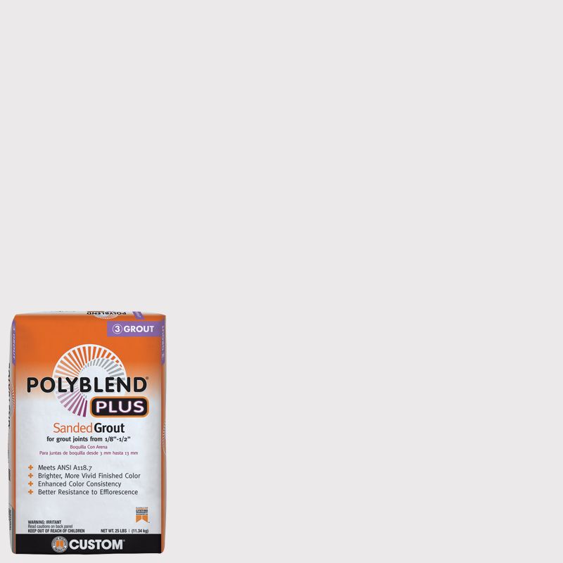 Custom Building Products Polyblend Plus #644 Shadow 25 lb. Sanded Grout