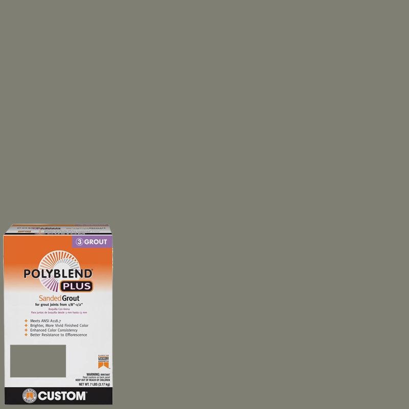 Custom Building Products Polyblend Plus #09 Natural Gray 25 lb. Sanded Grout