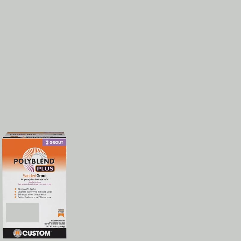 Custom Building Products Polyblend Plus #544 Rolling Fog 25 lb. Sanded Grout