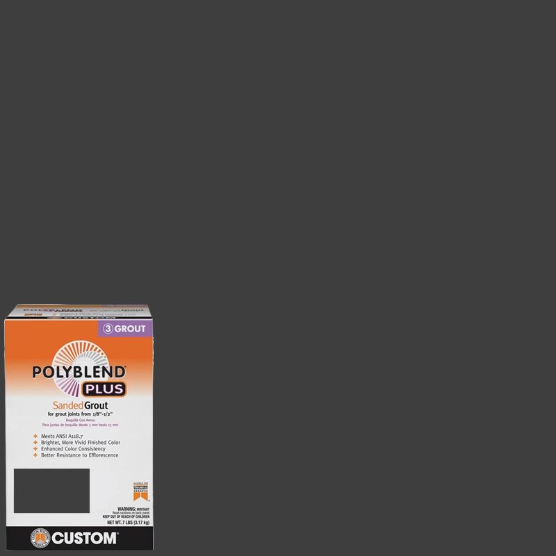 Custom Building Products Polyblend Plus #60 Charcoal 25 lb. Sanded Grout