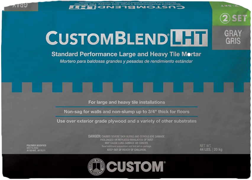 Large & Heavy Tile Mortar Customblend LHT Grey 20 kg
