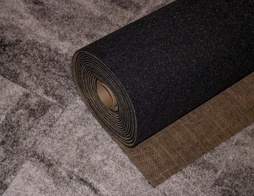 Acoustic Carpet Cushion Duralux Rubber with Jute Backing 54" x 30' - 7 mm (135 sqft)
