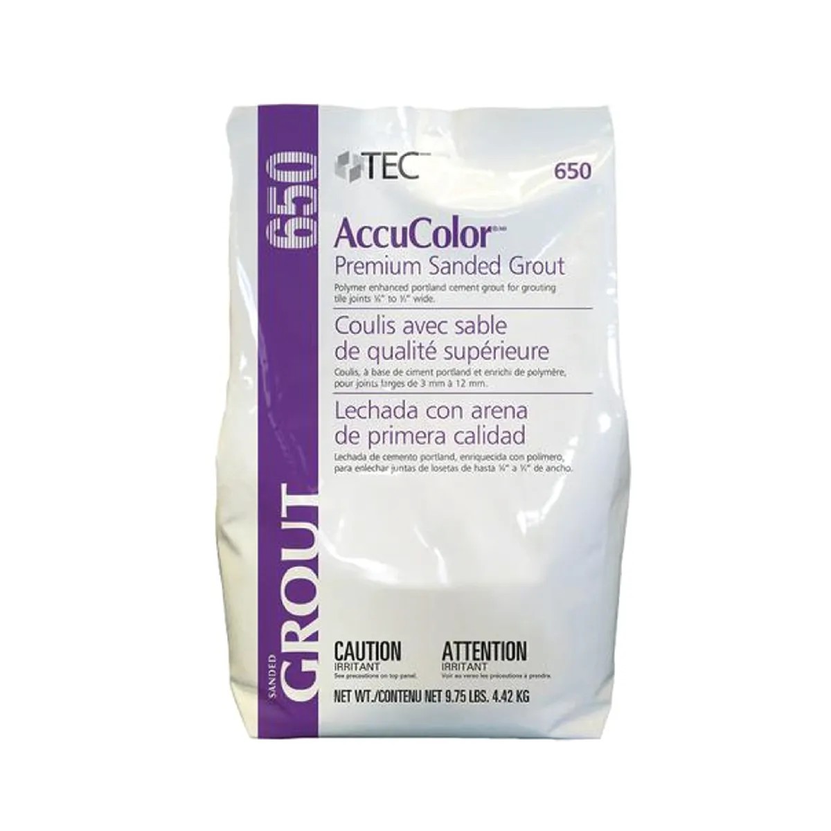 Tec - AccuColor Premium Sanded Grout #934 Slate Gray 10 lb ...