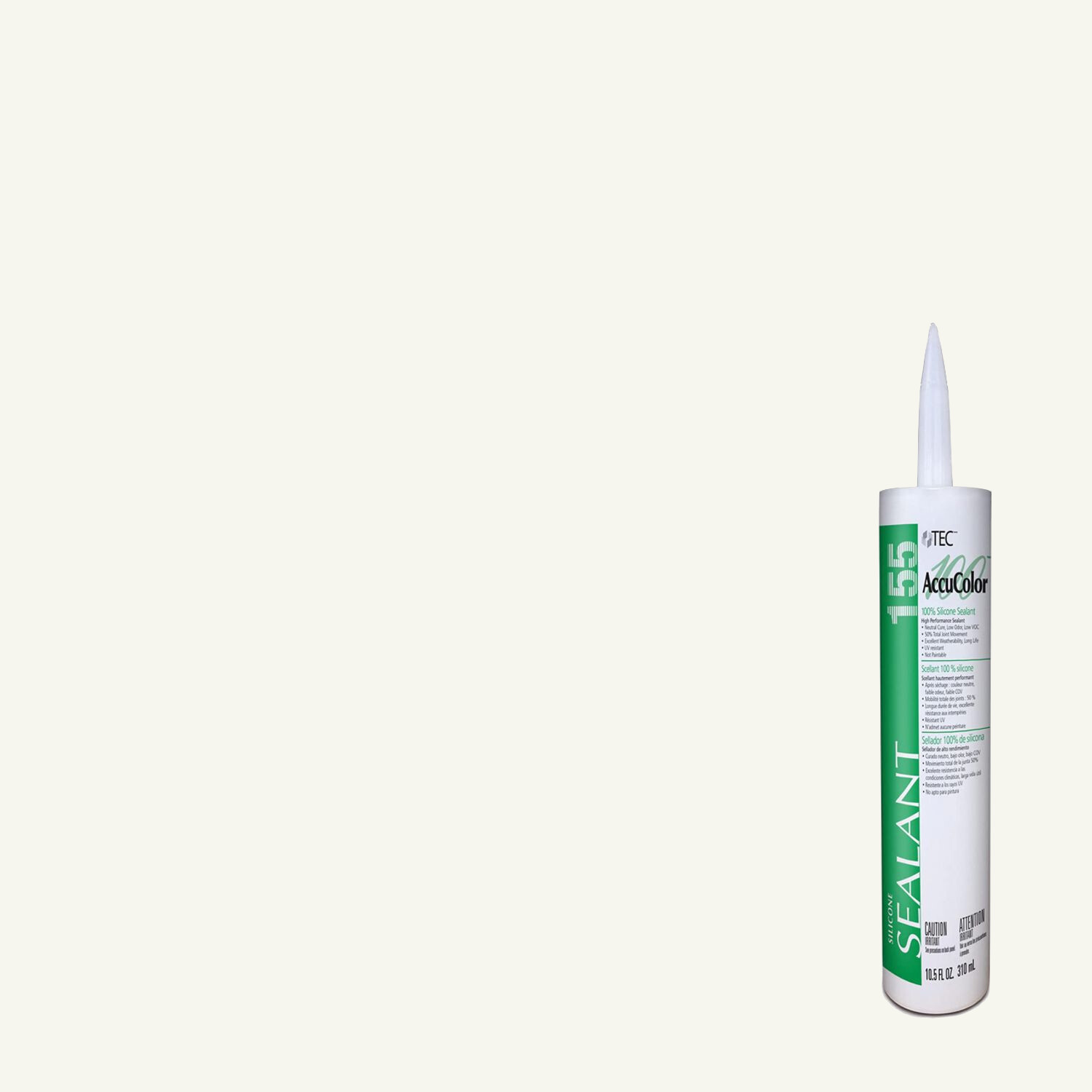 Scellant au silicone AccuColor 100 #912 Blanc Optique 310 ml