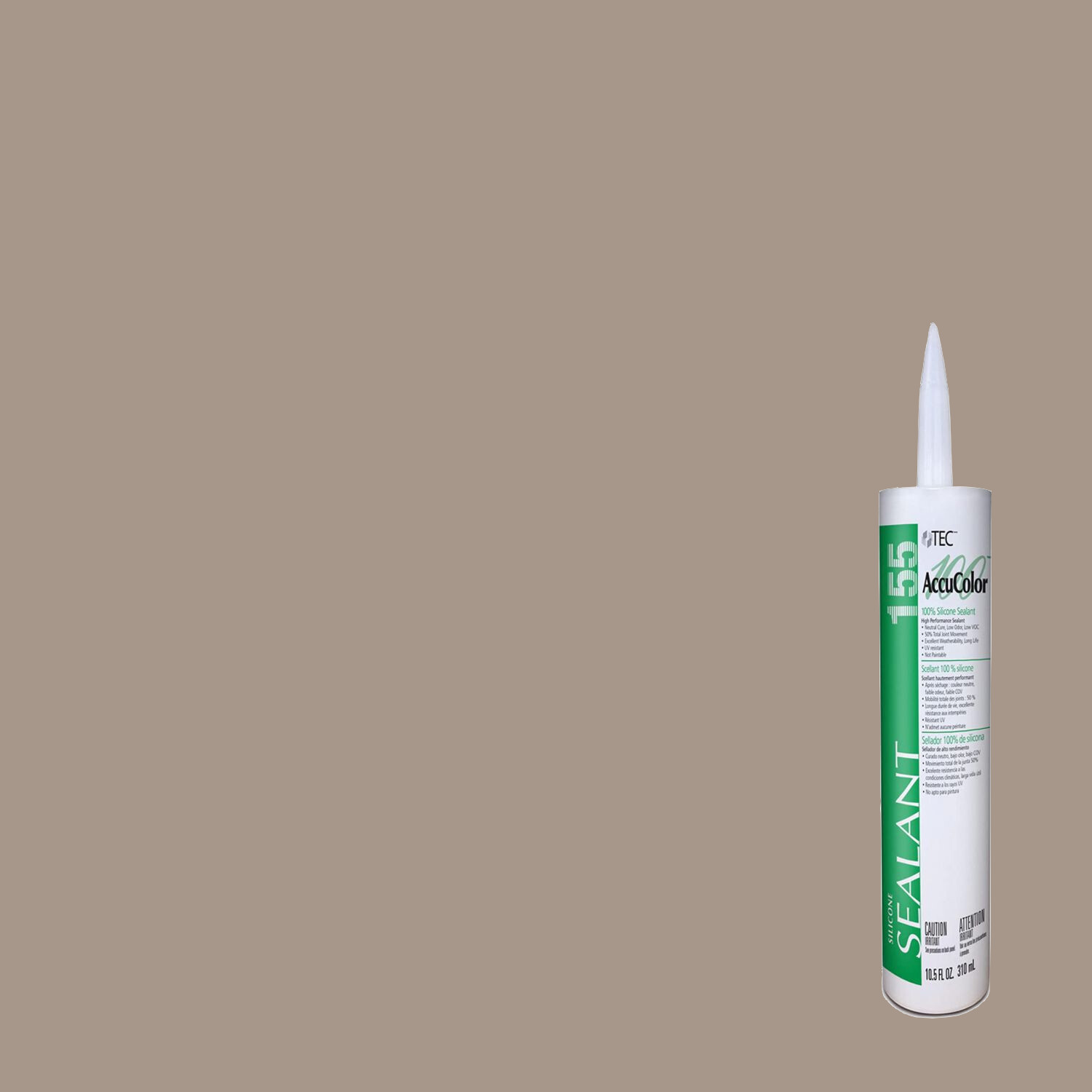 Scellant au silicone AccuColor 100 #915 Gris Fumé Pâle 310 ml