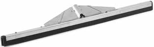 Replaceable Double Rubber Rakes Stainless Steel 29-1/2"