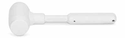 Maillet anti-taches et anti-rebonds en caoutchouc blanc 0.5 kg