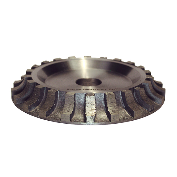 Segmented Diamond Wheel for Shaping for Half Bullnose 5/8" x 5-1/8"
