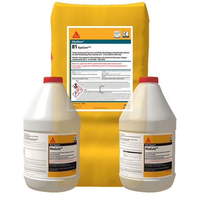 Self-Leveling Epoxy Mortar Sikafloor-81 EPOCEM 4 part A + 4 part B + 4 part C - 84 kg