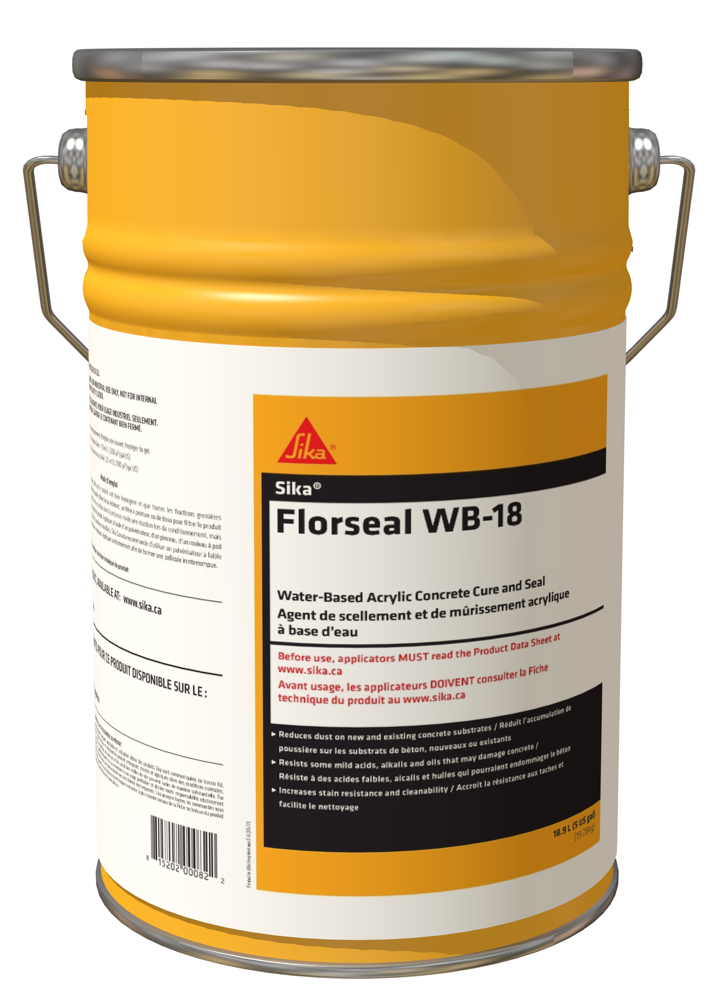Florseal WB-18 Concrete Cure and Seal 18.9 L