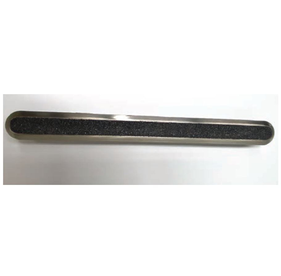 Advantage One Individual Bar Black Carborundum Stainless Steel 11" x 1"