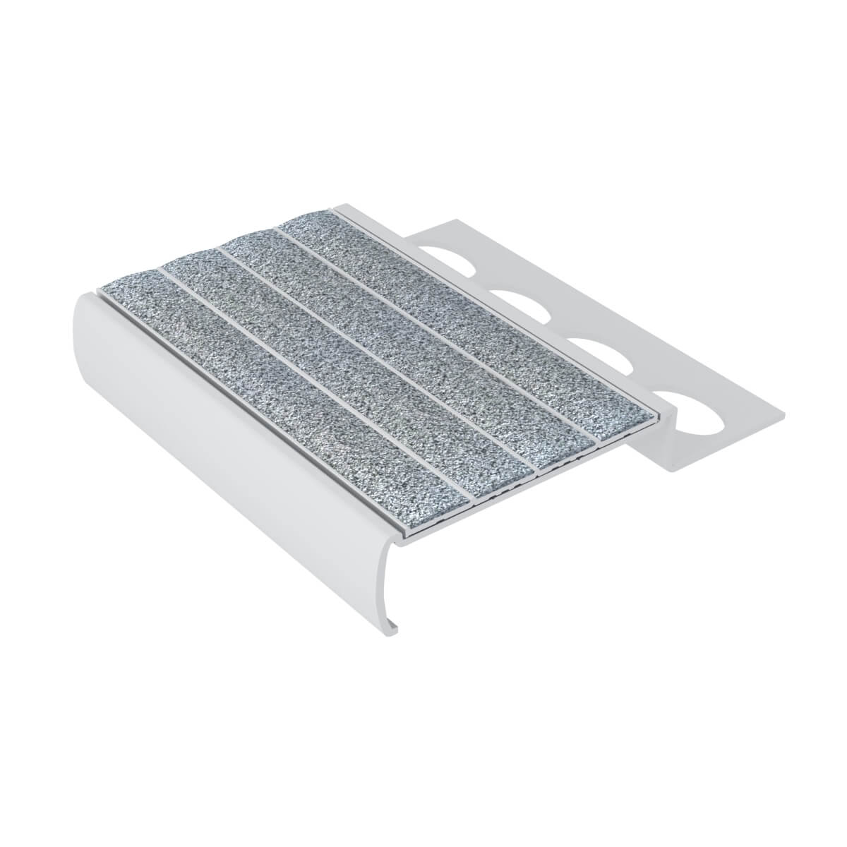 Ecoglo M4-N30 Tile Nosing with Grey Anti-Slip Strips 2" x 8'