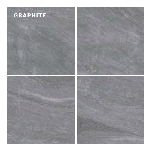 Floor Tile Ecostone Alpi Graphite 60 cm x 60 cm