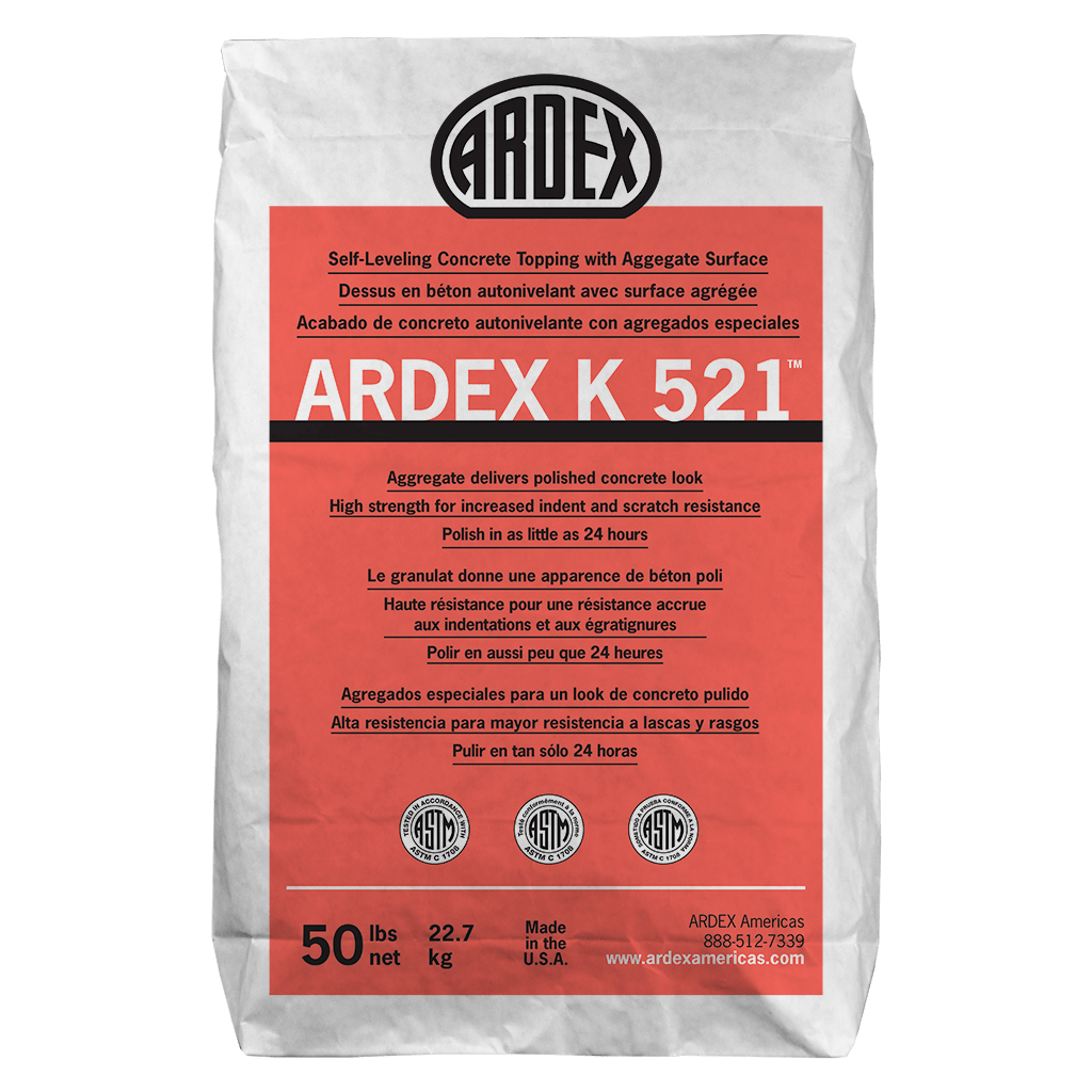 K 521 Self-Leveling Concrete Topping with Aggregate Surface - 50 lb