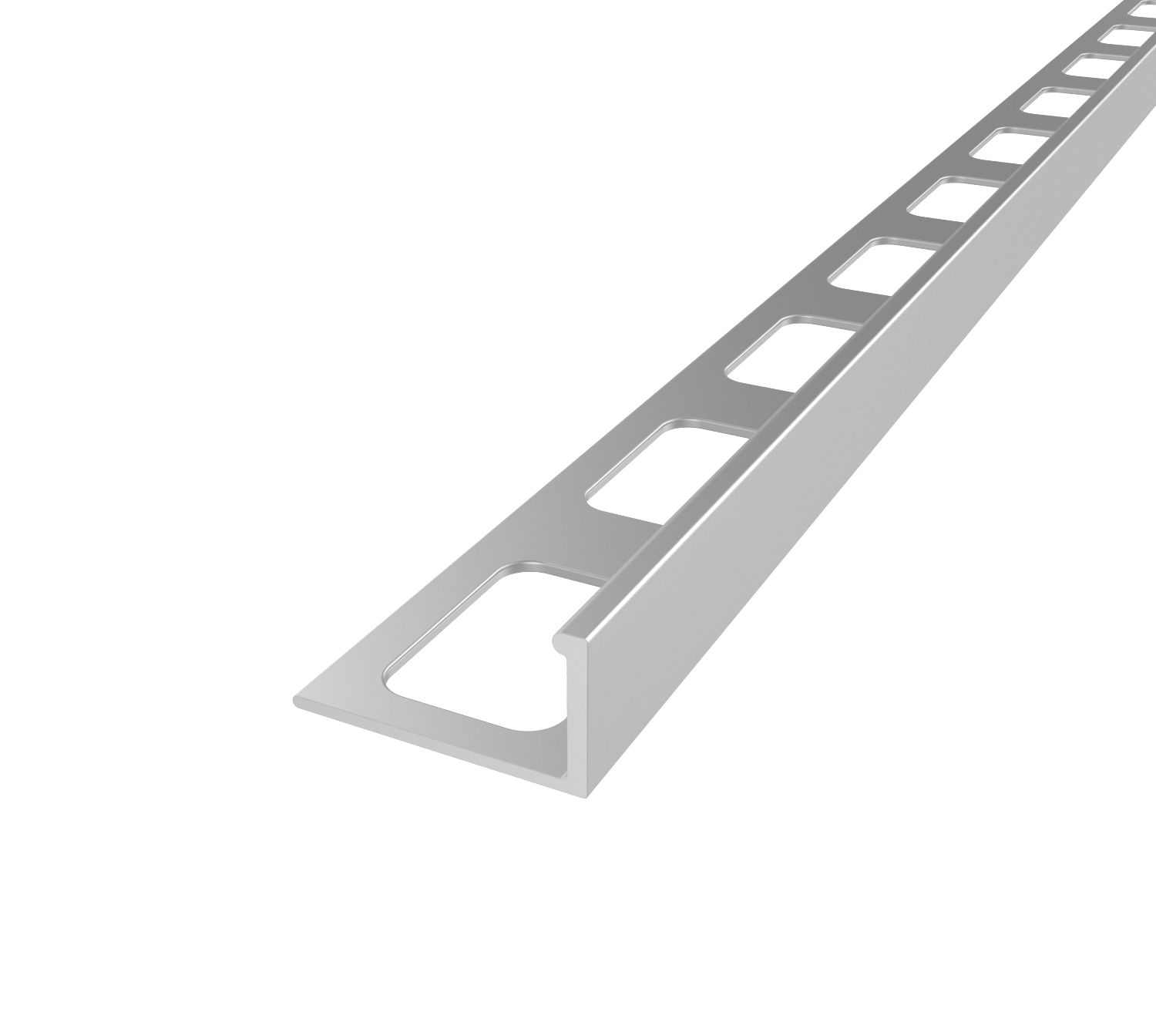 L-Shape Edge 5/16 in. Satin Anodized Aluminum Profile L-Shape Edge 5/16 in. Satin Anodized Aluminum Profile