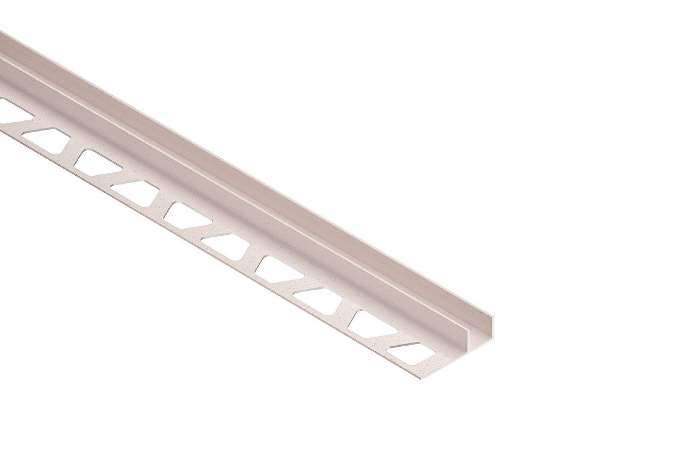 DECO-SG Decorative Edge-Protection Trim with Shadow Gap Anodized Aluminum Ivory 3/8" (10 mm) x 1/2" x 8' 2-1/2"