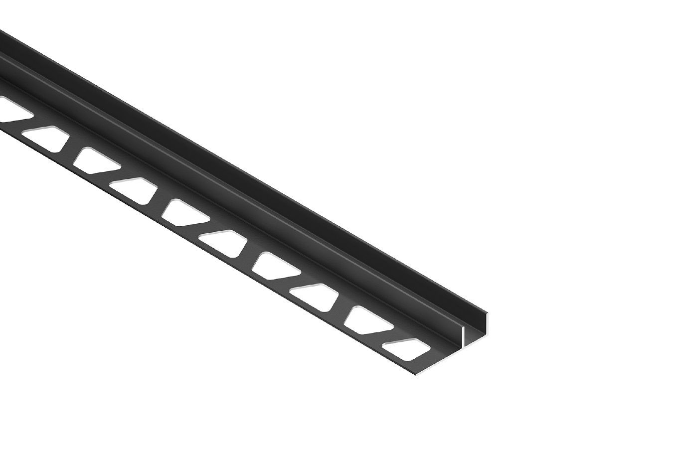 DECO-SG Decorative Edge-Protection Trim with Shadow Gap Anodized Aluminum Satin Black 3/8" (10 mm) x 1/2" x 8' 2-1/2"