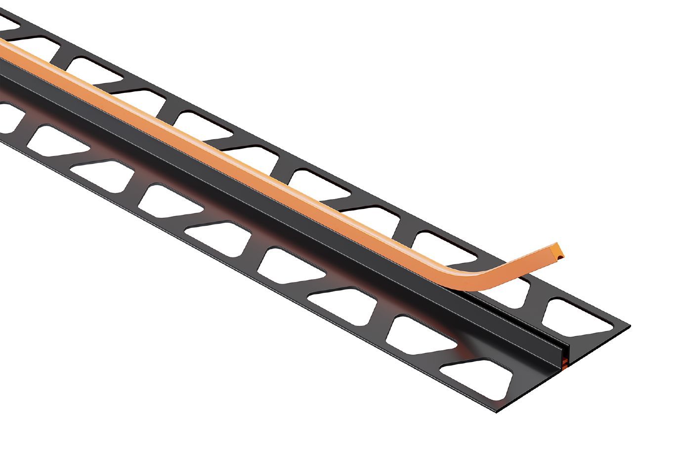 DILEX-FCS Profilé pour joint de mouvement de surface PVC 1/2" (12.5 mm) x 8' 2-1/2"