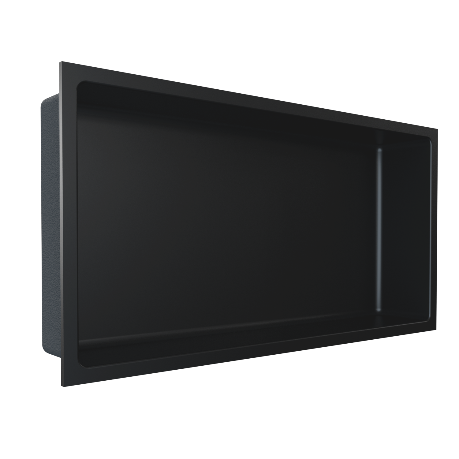 Shower Niche Stainless Steel Black 12" x 24"