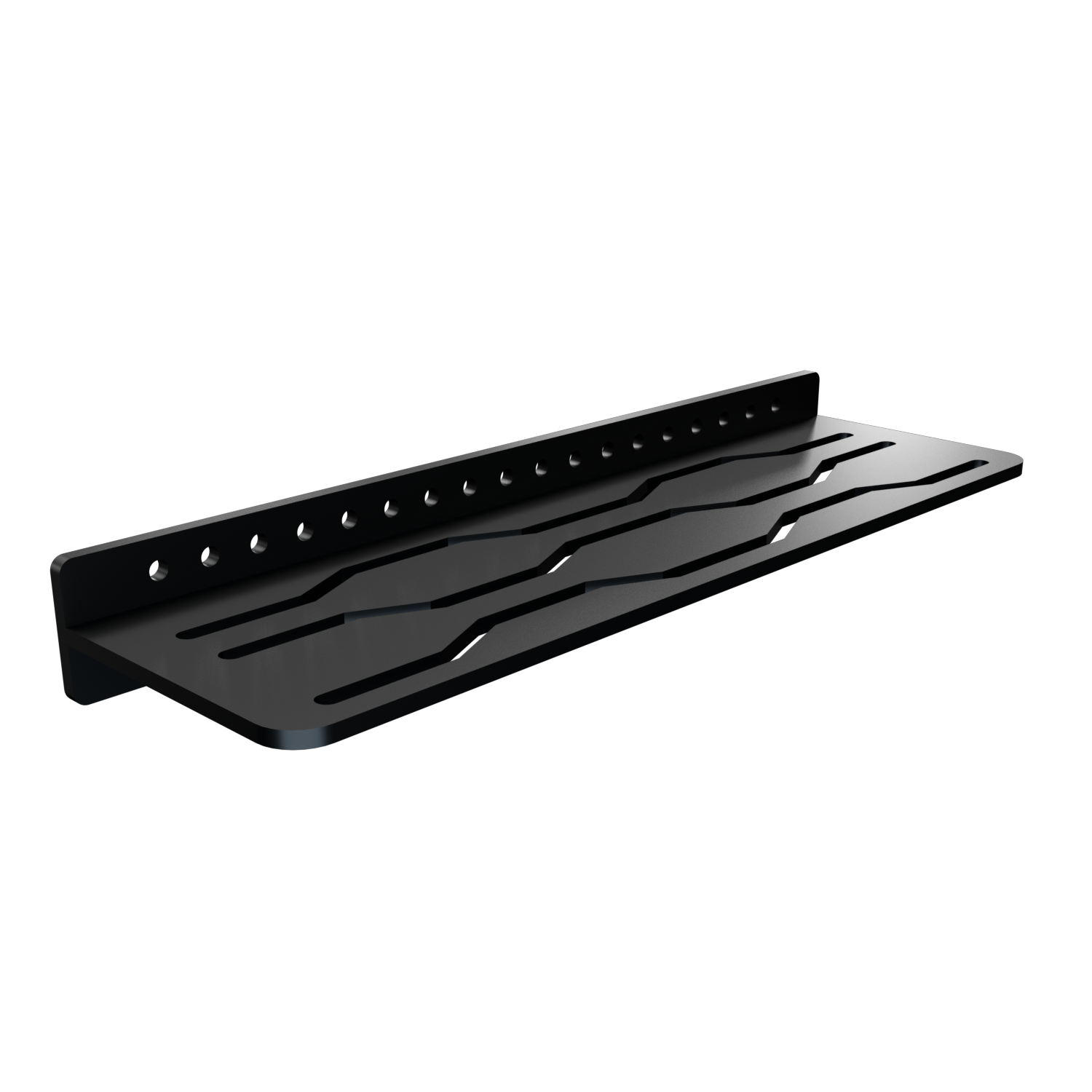 Shower Shelf Stainless Steel Black 16" x 4 1/2"