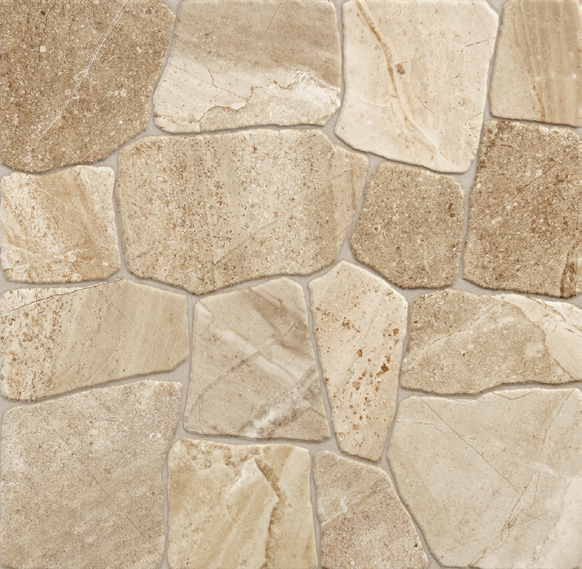 Tuiles de plancher Collage Alpine Sand Mat 17" x 17"