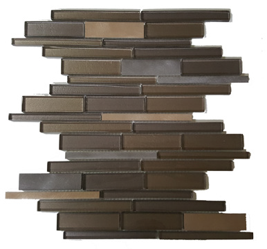 Mosaic Glass Mosaics Olvia Glossy 12" x 13"