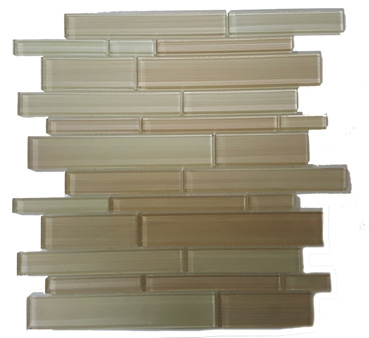 Mosaïque Glass Mosaics Skyline Beige Lustré 12" x 12"