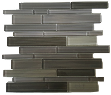 Mosaic Glass Mosaics Skyline Grigio Glossy 12" x 12"