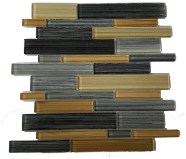 Mosaic Glass Mosaics Skyline Sole Glossy 12" x 12"