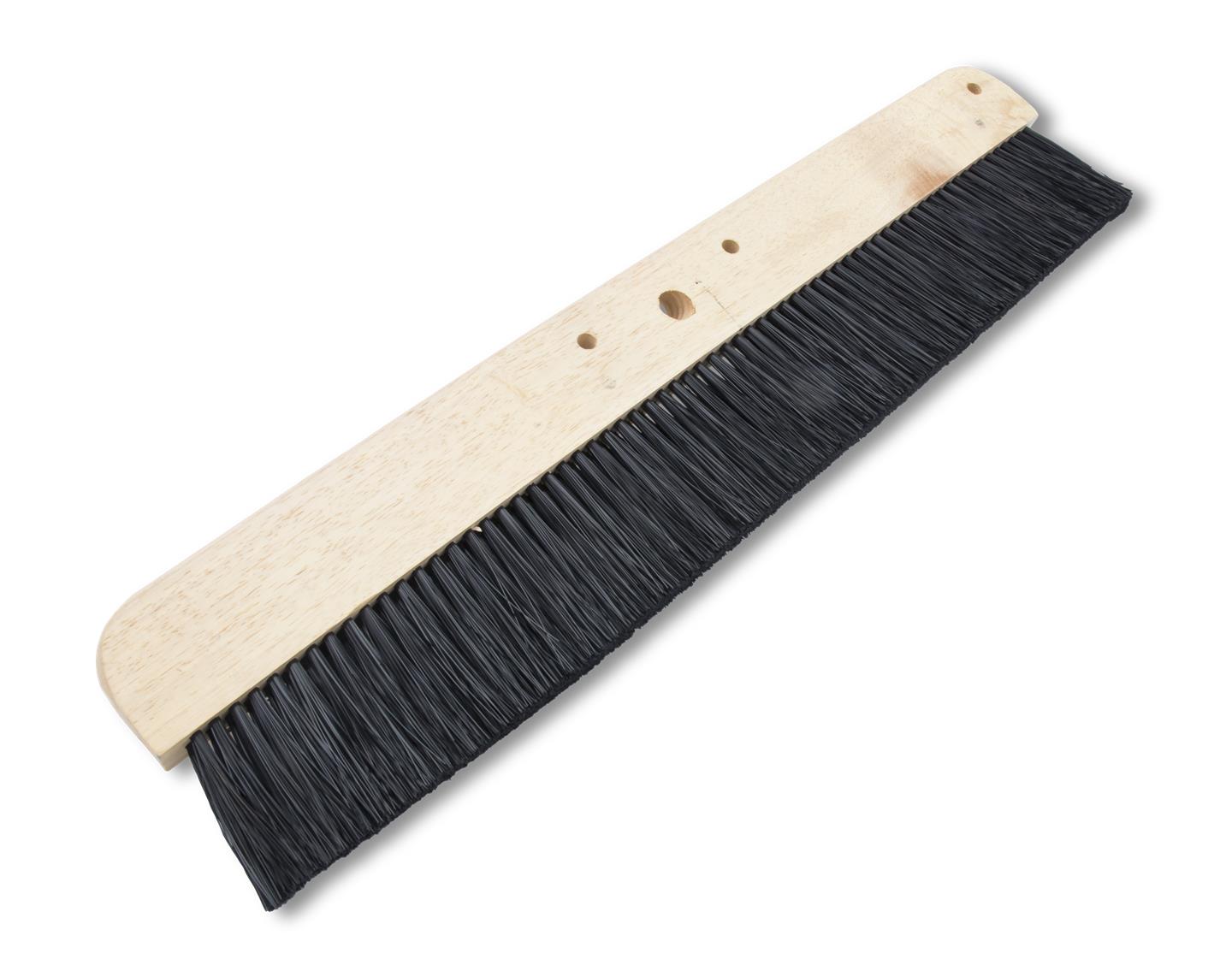Concrete Broom Wood Backed 36" with Black Polypropylene Bristle
