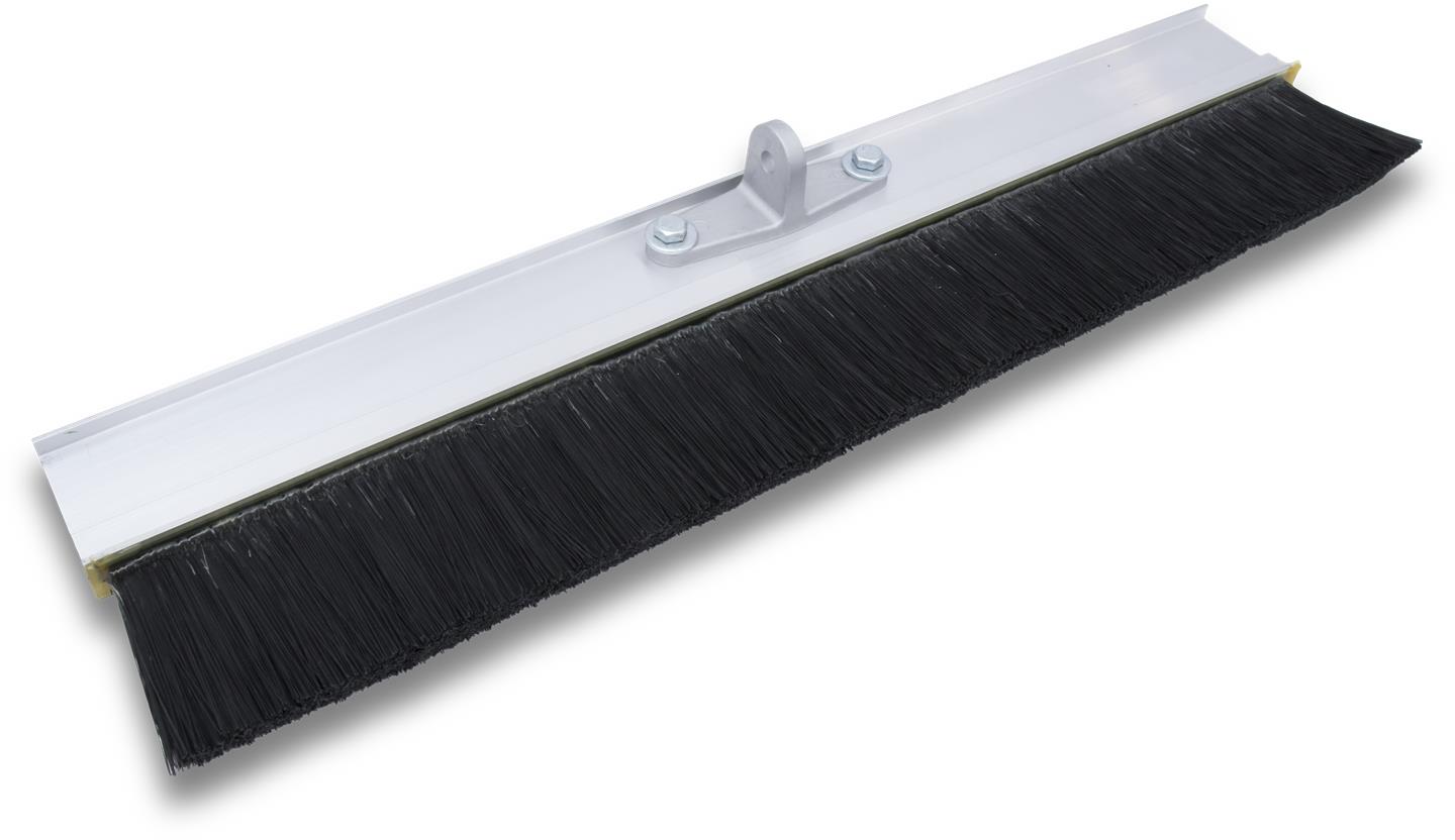Concrete Broom Aluminum Backed 48" with Black Polypropylene Fibers
