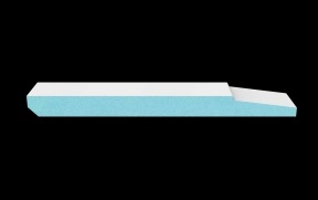 Baseboard Bevel Step - 5/8" (15 mm) x 7-1/4" x 10'