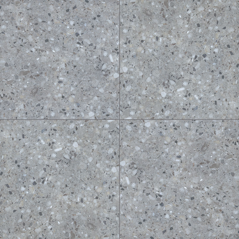 Floor Tiles Arterra Pavers Matte Terrazo Gris 24" x 24"