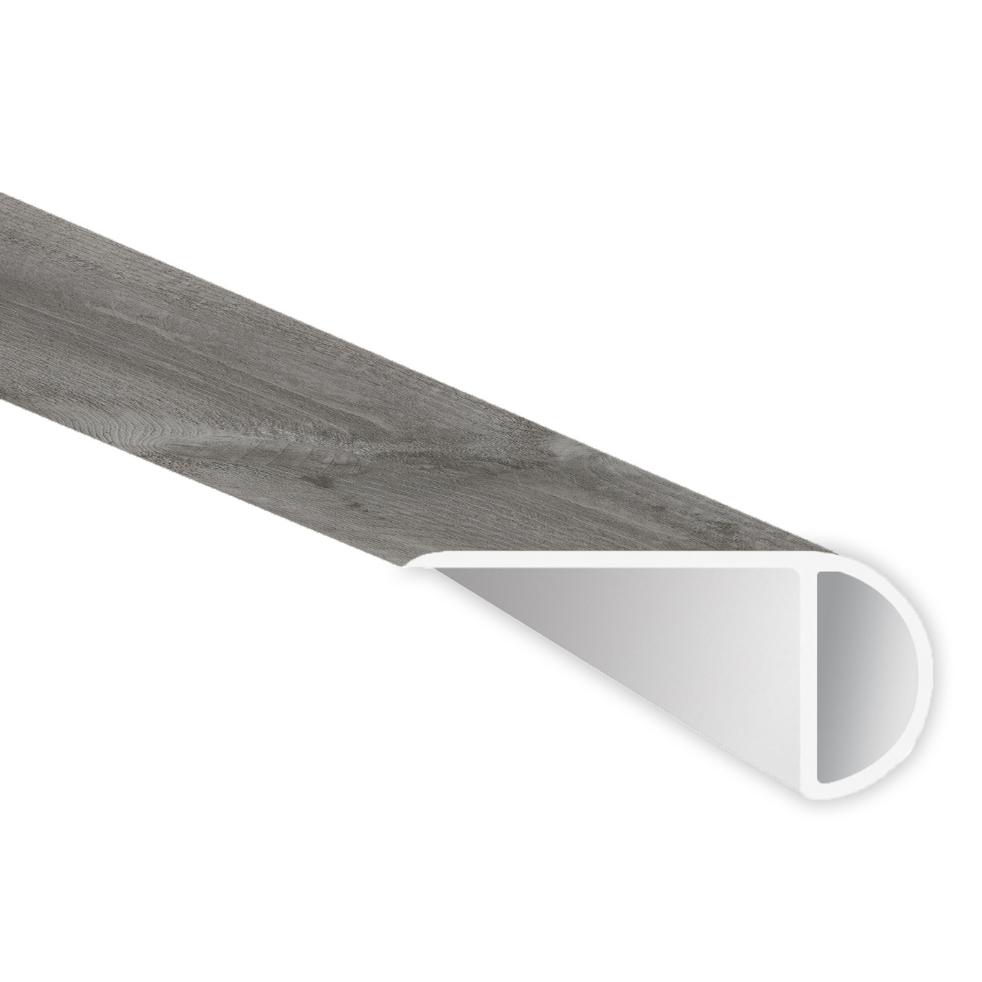 Vinyl Prescott Katella Ash Overlapping Stair Nose 94"