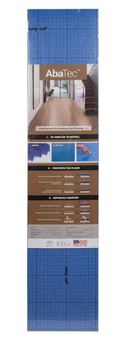 Vinyl Acoustic Underlayment Abatec 3-9/10' x 25-7/10' - 1.5 mm (100 sqft)