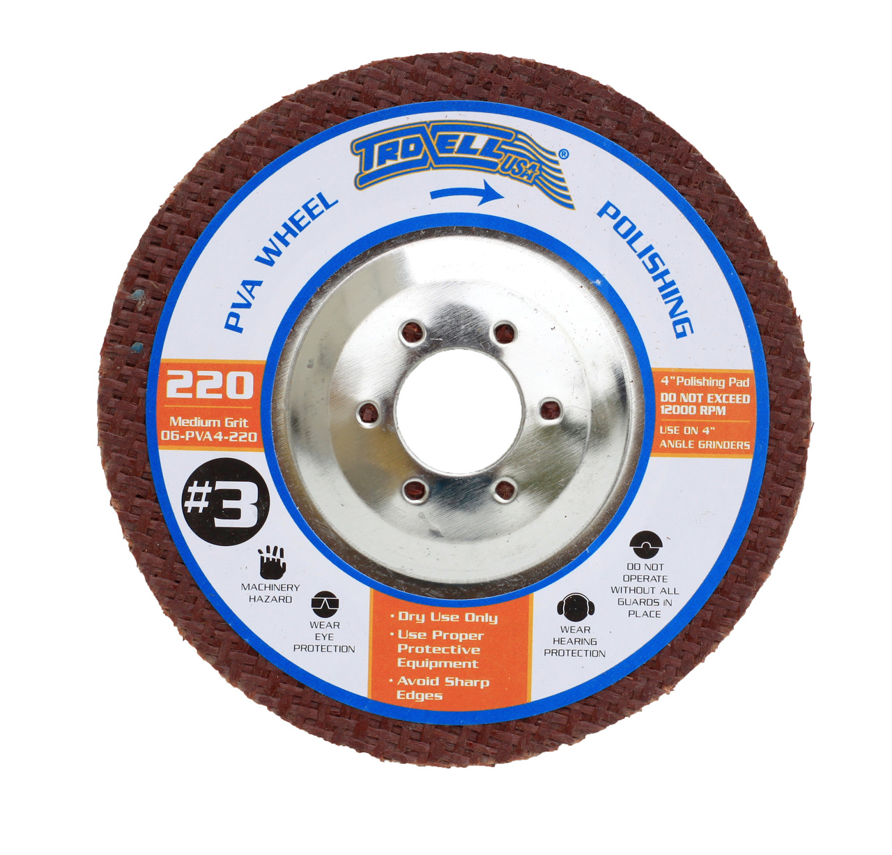 4" PVA Polishing Pad - 220 Grit