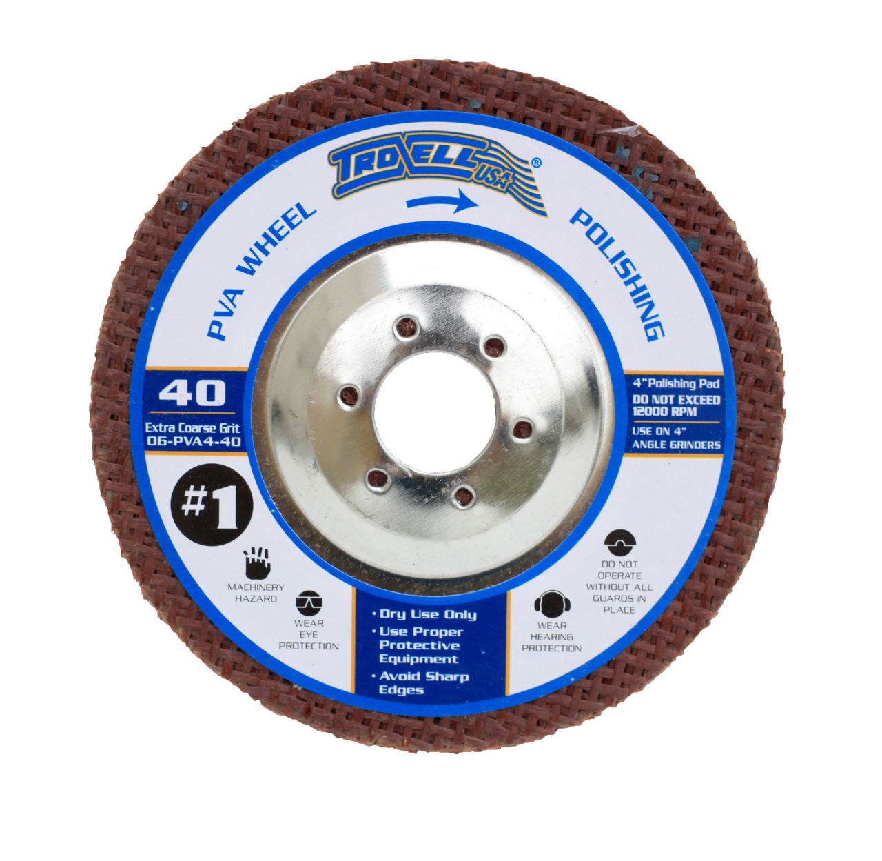 4" PVA Polishing Pad - 40 Grit