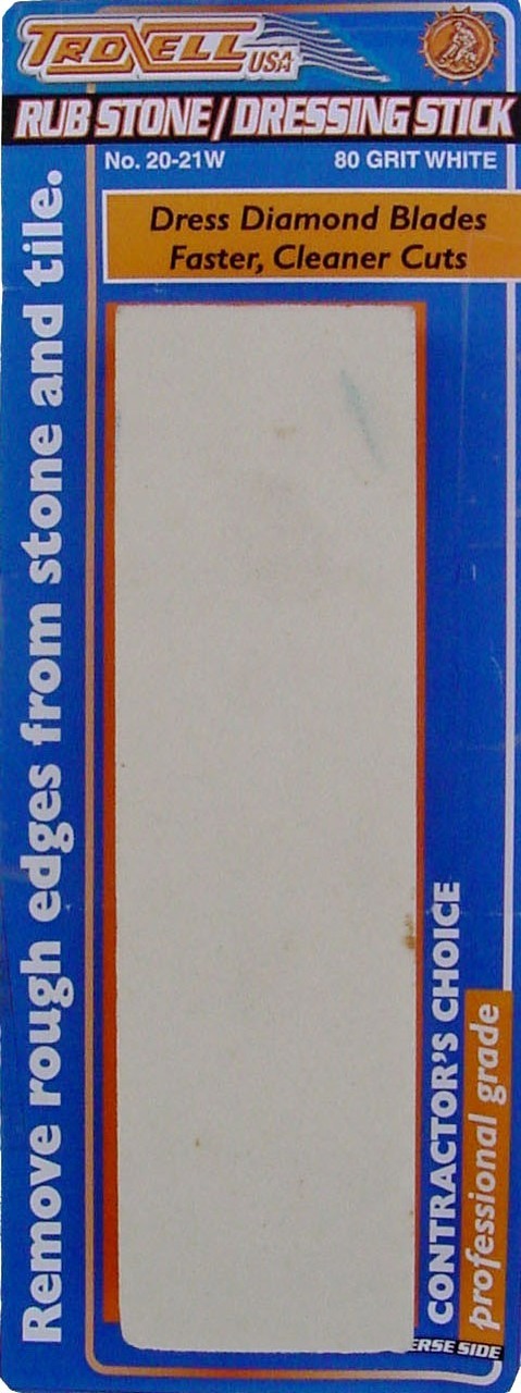 Pierre à poncage 60/80 Grit - Blanc