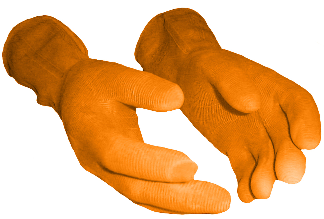 Heavy Duty Orange Tile Setter Gloves - X-Large